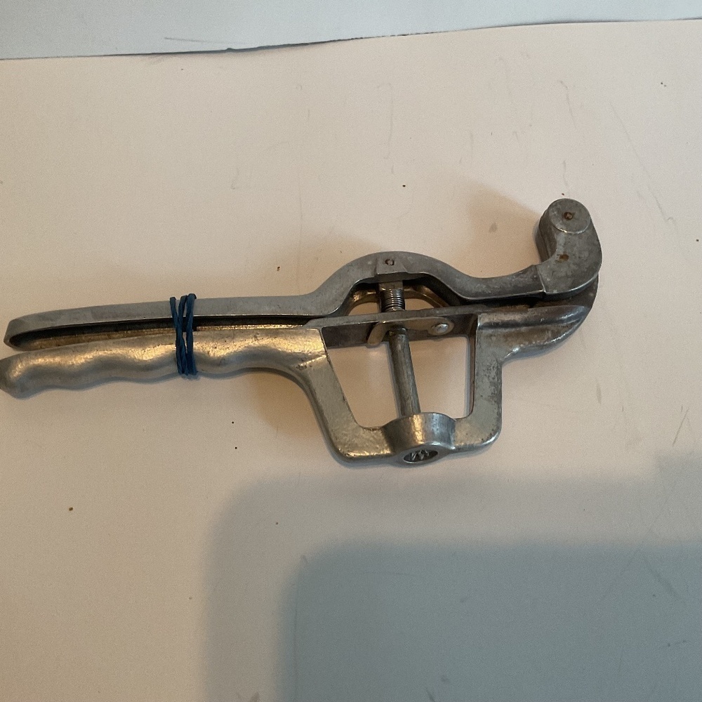 Vintage olive stoner / cherry pitter- farmhouse display or use to pit cherries